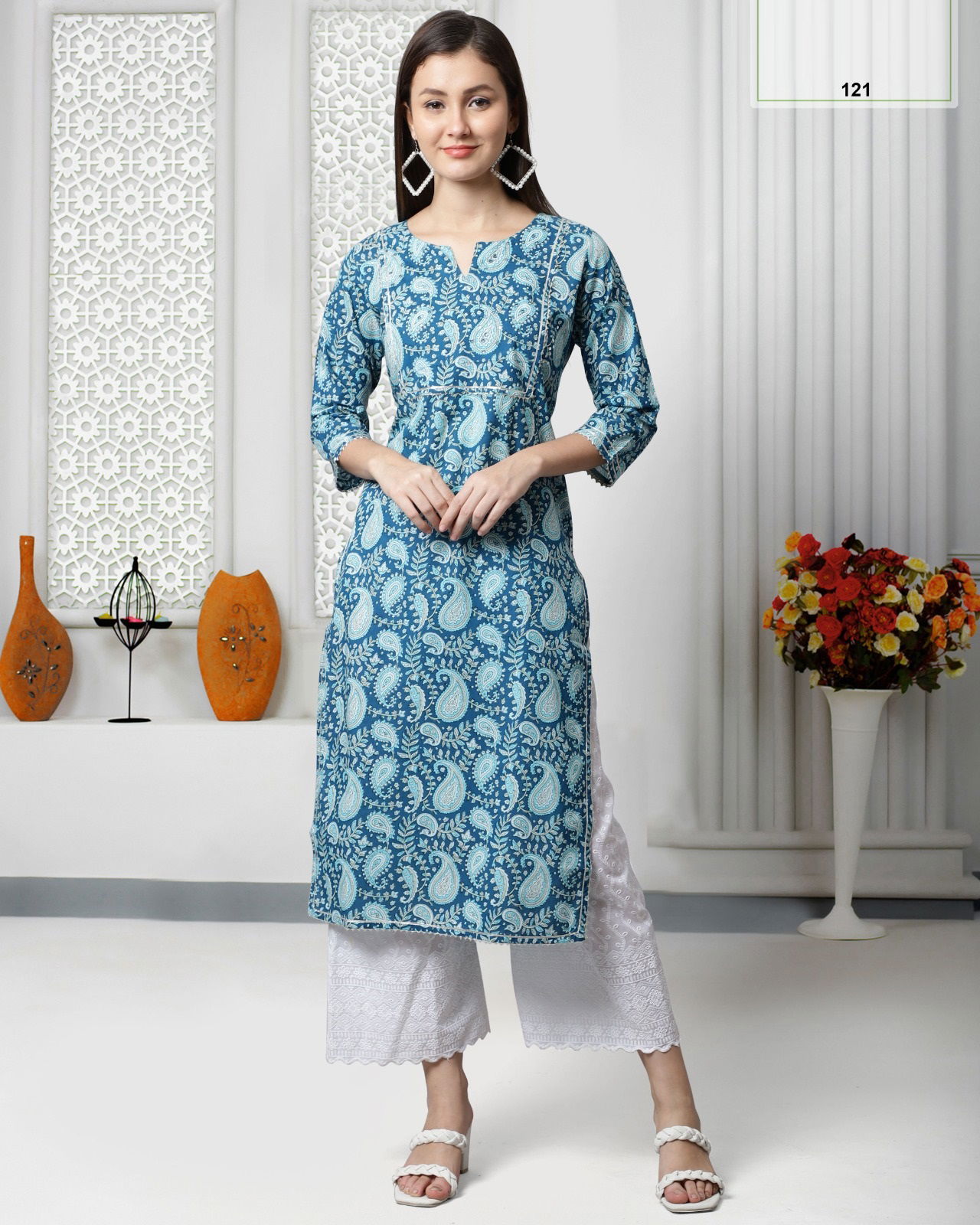 Printed Srivalli By Trendy Cotton Kurtis Catalog